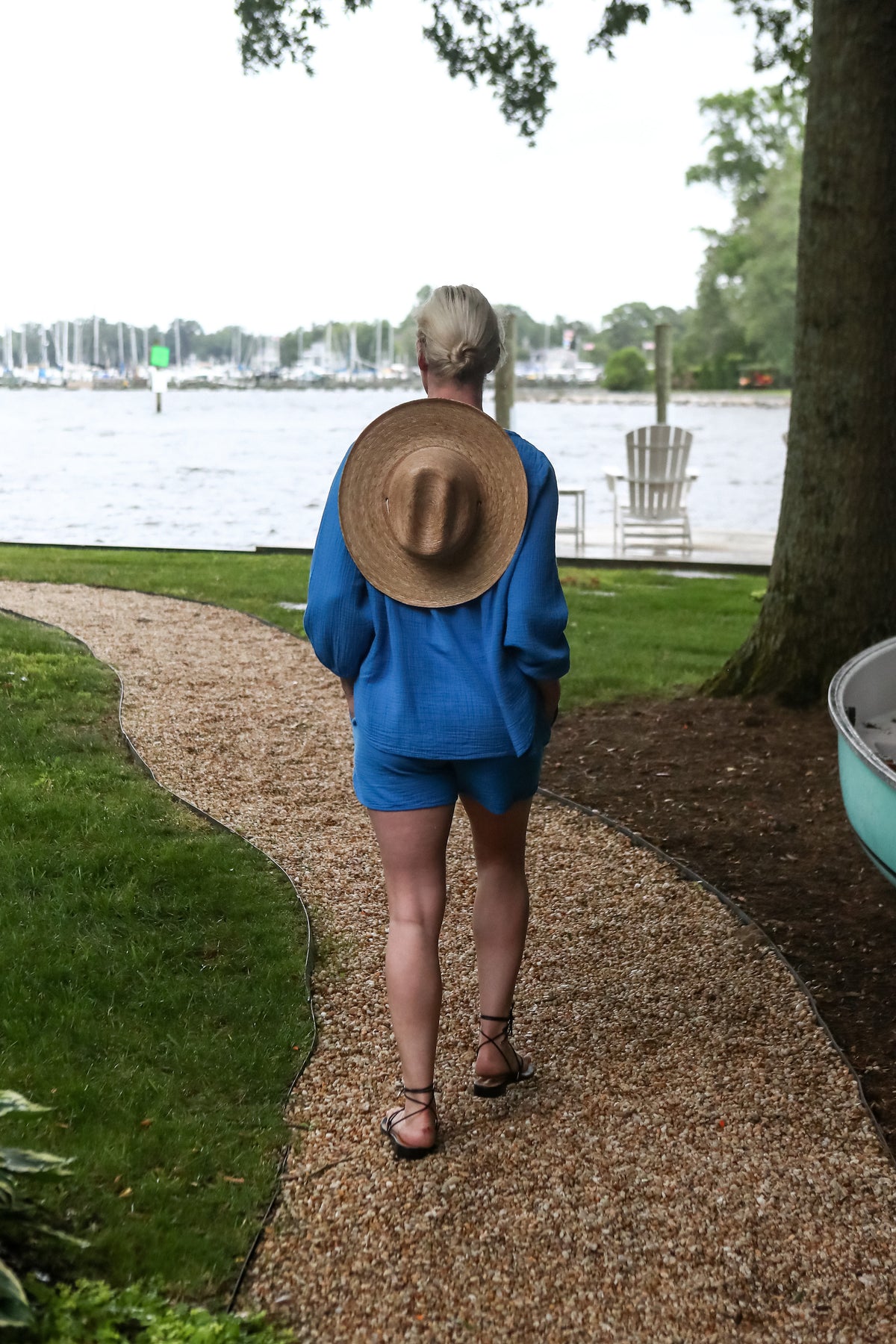 The Ann Top- Blue