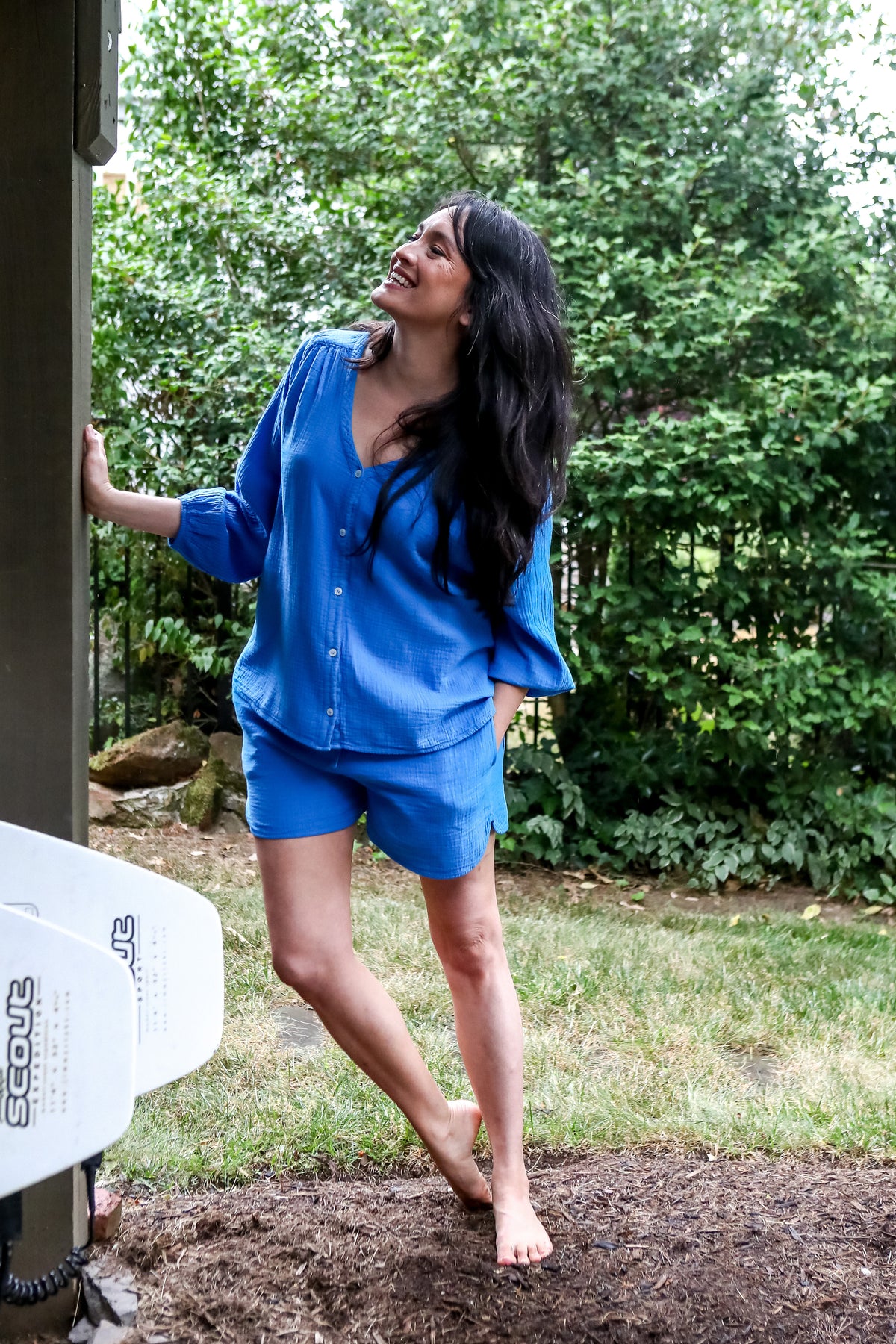 The Ann Top- Blue