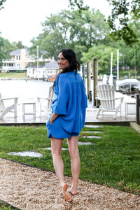 The Ann Top- Blue