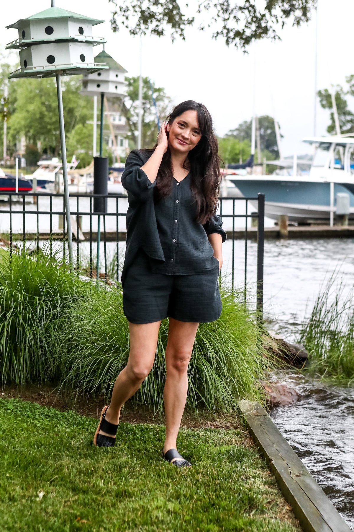 The Ann Top- Black