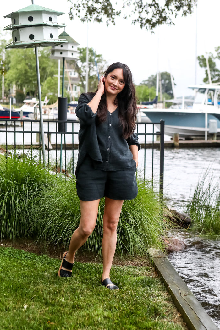 The Ann Top- Black