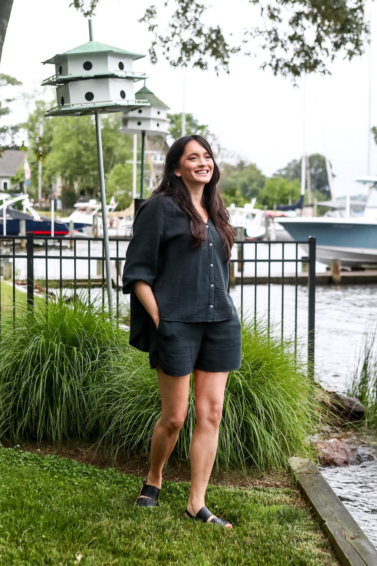 The Ann Top- Black