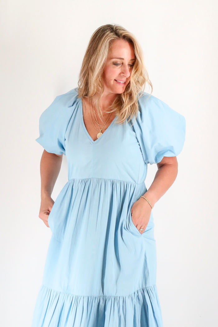 The Abigail Dress - Light Blue