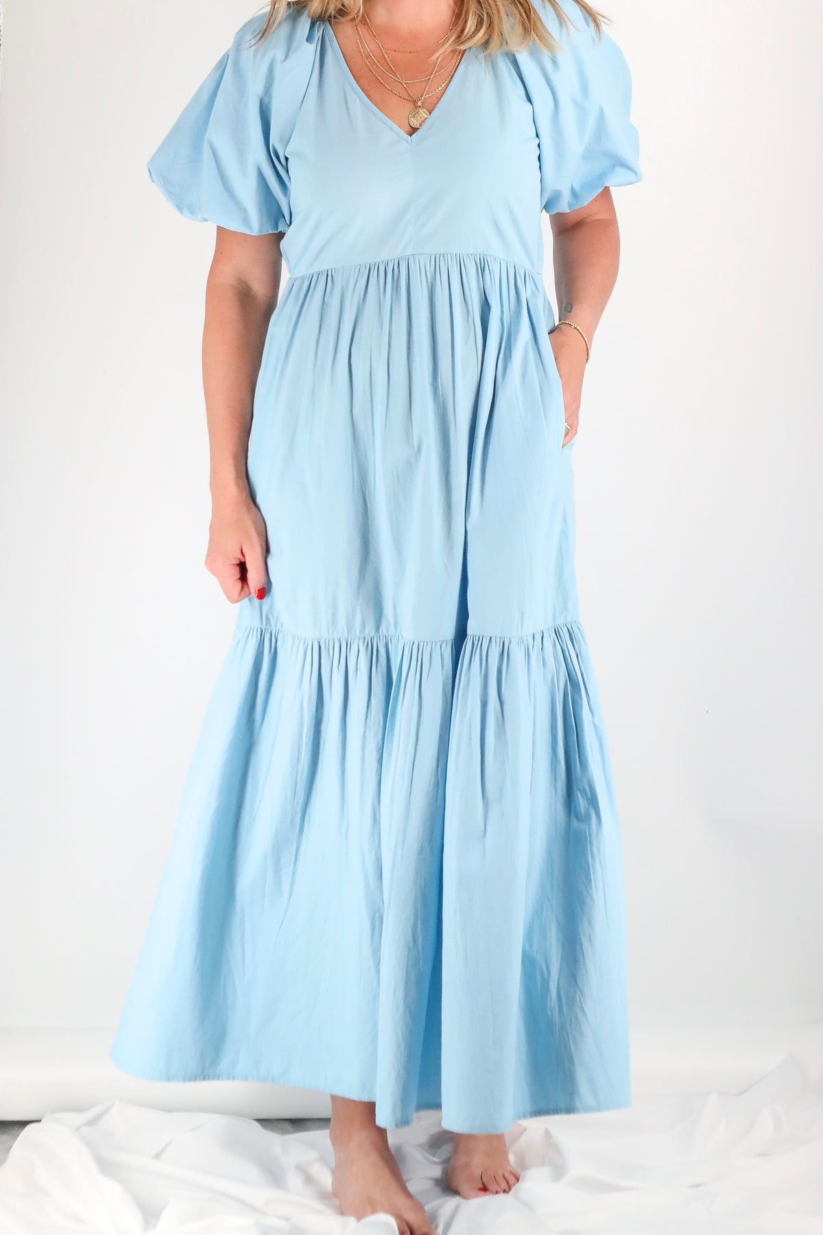 The Abigail Dress - Light Blue