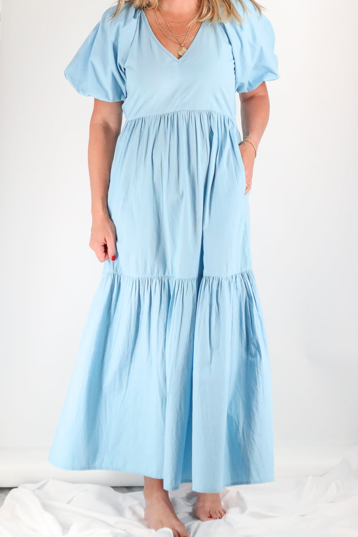 The Abigail Dress - Light Blue