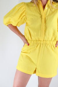 The Emily Romper- Yellow