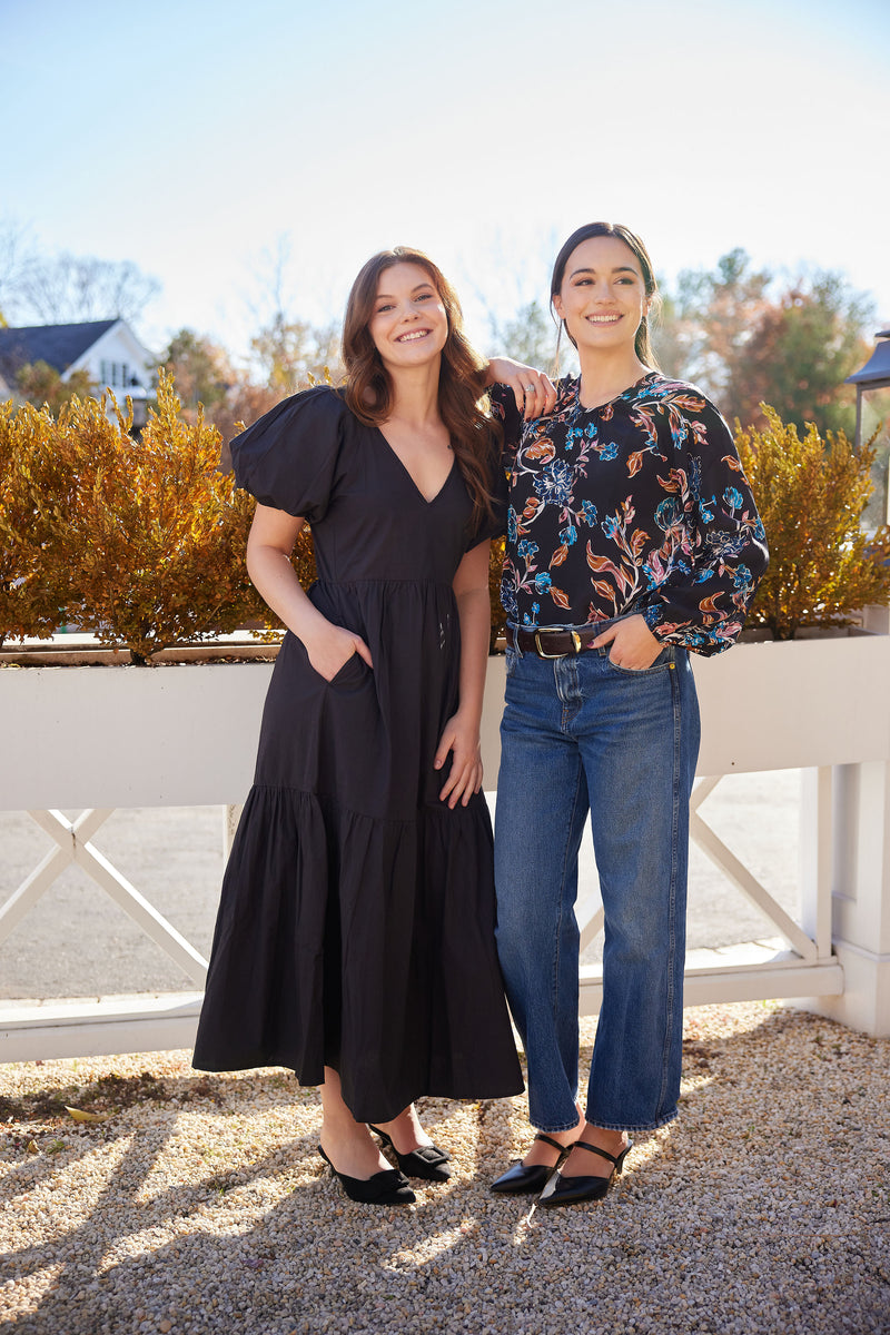 The Sabrina Blouse- Vine Floral