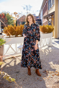 The Sophie Maxi Dress- Vine Floral