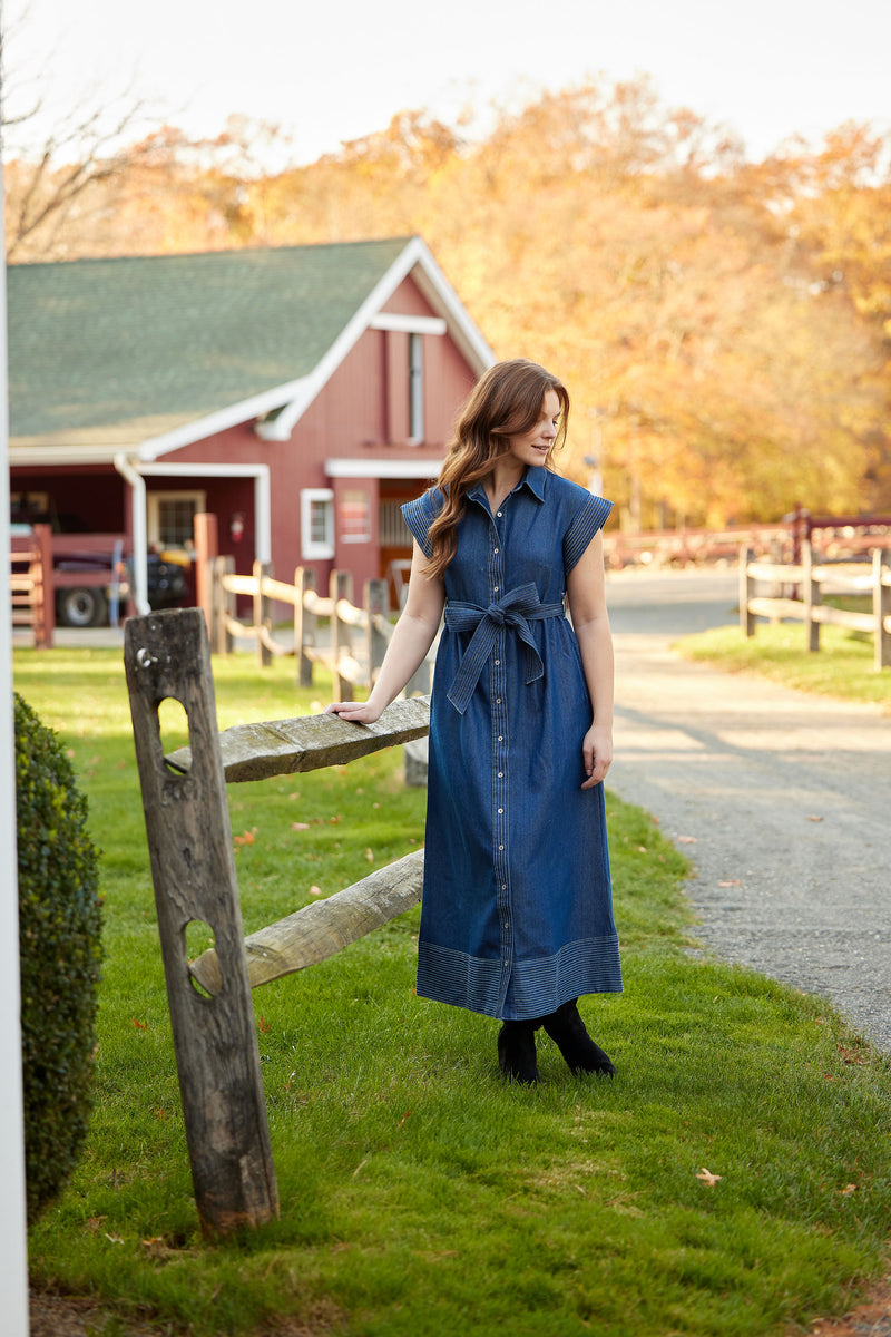 The Jones Shirt Dress- Denim