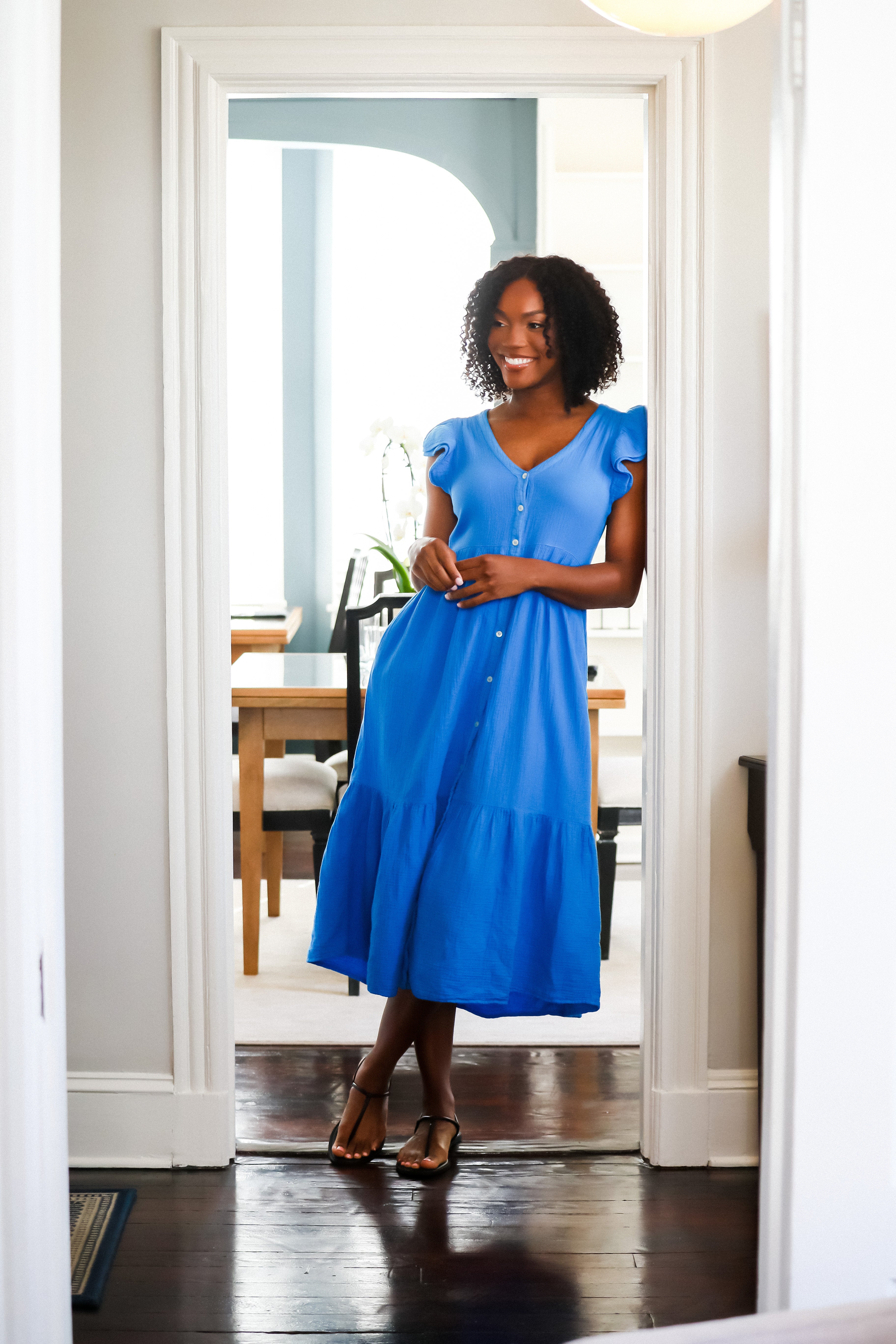 The Matty Dress - Blue – Dawson the Label